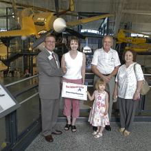 Steven F. Udvar-Hazy Center One Millionth Visitor