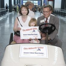 Steven F. Udvar-Hazy Center One Millionth Visitor