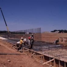 Rebar for Udvar-Hazy Center East Retaining Wall