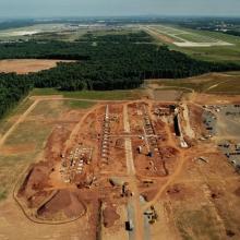 Udvar-Hazy Center Aerial View Looking N, Sep 01