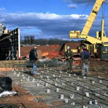 Udvar-Hazy Center maintenance entrance slab