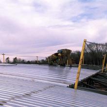 Outermost layer of Udvar-Hazy Center roof