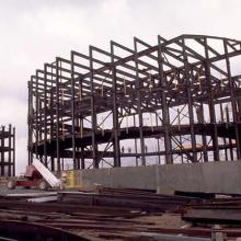 Theater rising near the Udvar-Hazy Center entrance