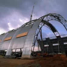 Beginning to see the shape of the hangar