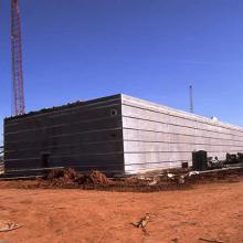 Central Utility Plant has walls and roof