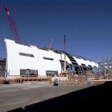 Udvar-Hazy Center Aviation Hangar past halfway point