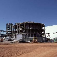 Udvar-Hazy Center front structures taking shape