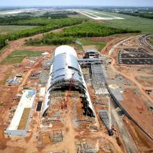 Udvar-Hazy Center Aerial View Looking N, May 02