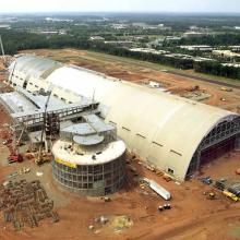 Udvar-Hazy Center Aerial View Looking SW, Jul 02