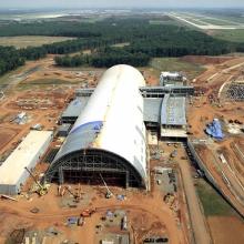 Udvar-Hazy Center Aerial View Looking N, Aug 02