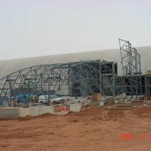 Steel arriving for the Udvar-Hazy Center Space Hangar