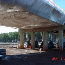 Wrapping in the Udvar-Hazy Center underpass