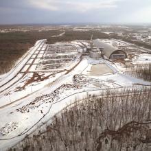 Udvar-Hazy Center Aerial View Looking S, Mar 03