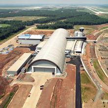 Udvar-Hazy Center Aerial View Looking N, Jul 03