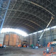 Udvar-Hazy Center Space Hangar inside work