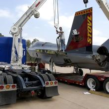 X-35B arrives at the Udvar-Hazy Center