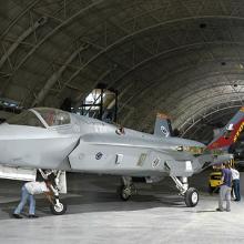 X-35B arrives at the Udvar-Hazy Center