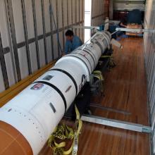 Anti-satellite missile display at Udvar-Hazy Center