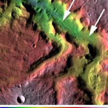 Licus Vallis valley network on Mars