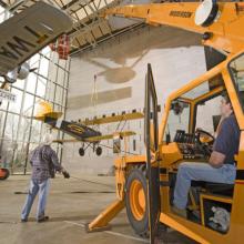 Removal of Airplanes for future exhibition