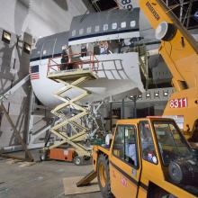 America by Air - Boeing 747 Forward Fuselage Installation