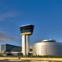 Steven F. Udvar-Hazy Center at Dusk