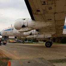 The Lockheed Constellation During Move to the Udvar-Hazy Center