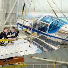 Globe Swift GC-1A Installed at the Udvar-Hazy Center