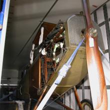 Curtiss JN-4 Jenny Ready for Move to America by Air