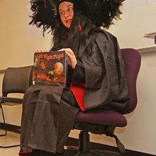 Costumed Story Teller at Air & Scare