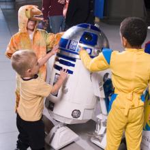 Kids Love Meeting R2D2 at Air & Scare