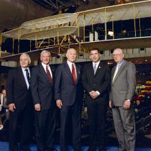 Don Lopez, General John Dailey,  John Glenn, John Travolta, Neil Armstrong