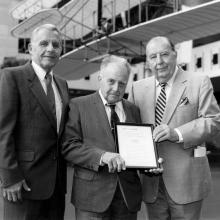 Don Lopez, Paul Garber and Sen. Jennings Randolph