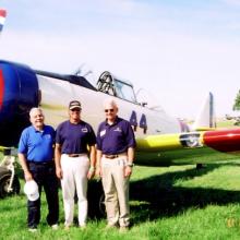 Don Lopez, Capt. Dale Snodgrass, USN (Ret.) and General Dailey