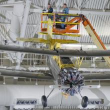 Grumman G-164 Ag-Cat Installation at the Steven F. Udvar-Hazy Center