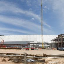 Construction at the Steven F. Udvar-Hazy Center