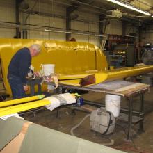 Piper J-2 Cub in the Restoration Shop