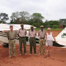 Patty Wagstaff with the Kenya Wildlife Service