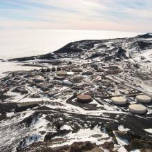 McMurdo Station on Ross Island, Antarctica