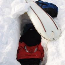 Maria Banks' Survival Trench, Antarctica