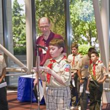 Boy Scouts at Space Day 2010