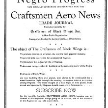 Flyer: “Interested in Negro Progress”