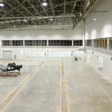 First Aircraft Inside the Mary Baker Engen Restoration Hangar