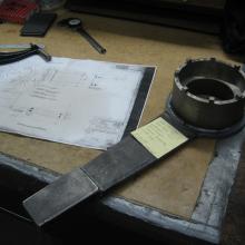 Prop Nut Wrench Fabricated for "Helldiver"