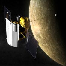 MESSENGER Spacecraft At Mercury