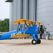 <i>Spirit of Tuskegee</i> Outside Mary Baker Engen Restoration Hangar