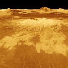 3D View of Sapas Mons, Venus