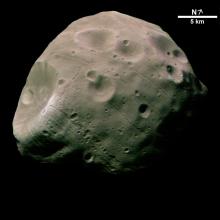 Mars' Moon Phobos-Colored Image