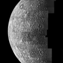 Photomosaic of Mercury- Inbound View