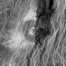 Crater Somerville on Venus